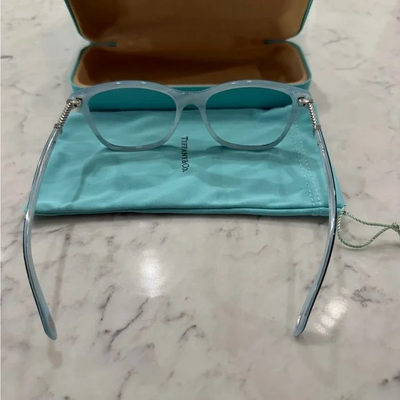 Tiffany & Co. Black, Tiffany Blue & Silver Eyeglasses-NEW! - Picture 3 of 9